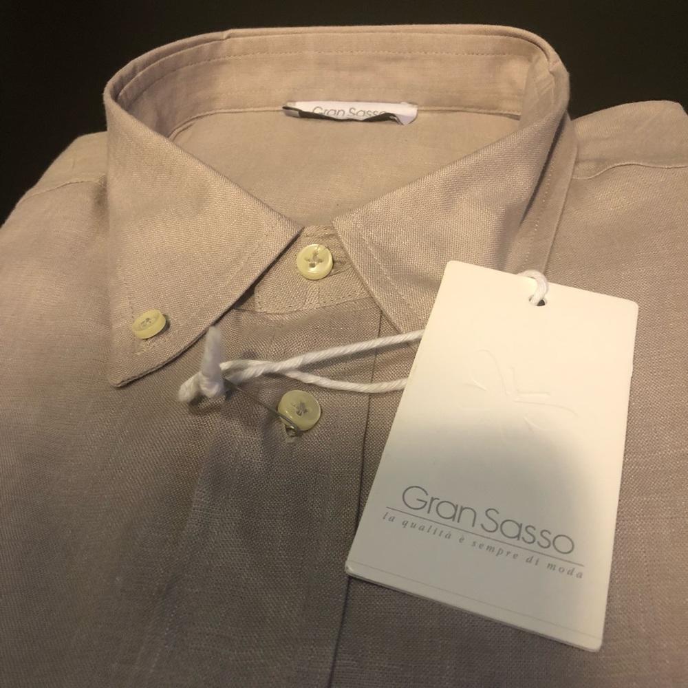Gran Sasso Wool Button Up